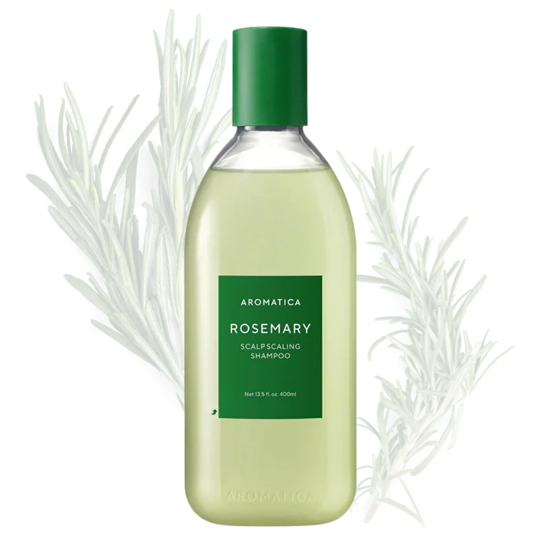 AROMATICA Shampoing doux exfoliant cuir chevelu au romarin